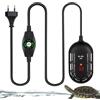PORFOYO 25W Mini Riscaldatore Per Acquario, Riscaldatore Acquario, Riscaldamento Dell'acquario, Riscaldatore Sommergibile Per Acquario, Mini Riscaldatore Regolabile Per Acquario, Con Termometro Display Led