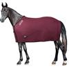 Horses, Coperta per Cavallo in Pile, Modello Basic, Morbida e Comoda, Ideale per Trasporto e Dopo Lavoro (155 cm, Bordeaux)