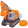 vidaXL 100089 Escavatore vidaXl - in plastica, giallo, con operatore a bordo