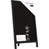 ALLboards Lavagna con cavalletto per gesso NERA monofacciale 78×44 cm