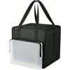 Aundhegrtt Borsa MultiFunzione Leggera Riutilizzabile | Colore: Nero; Tessuto Oxford. Borsa resistente a strappi, facile da trasportare e conservare kit bingo e accessori.