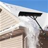 Ollewiellan Pala da neve fotovoltaica con ruote, in PVC, 108-360 cm, telescopica, in alluminio, protezione del modulo, resistente ai graffi e alla ruggine