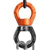 Generico Moschettone Rotante 360 Gradi Rotazione Attrezzo Aerial Yoga | Girello per Bambini per Cameretta, Giochi Interno, Giardino, Portico, Altalena da Albero, Danza Aerea