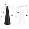 Everhomely Set di 2 repellenti per mosche come ventilatore da tavolo - efficace cacciatore di mosche e vespe - per esterni - wigler (set da 2 pezzi (bianco e nero)