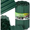 Instalguru Bordura Giardino 25 cm 9 m Profilo Prato Flessibile Separatore Aiuole Plastica Verde Resistente Intemperie Cordolo Orto Striscia Divisoria Muretto Stop