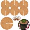 Homefantasy 6 Pezzi Pacciamatura Cocco, Stuoia di Cocco 30cm, Fibra di Cocco Proteggi Piante,Piante Fibre Cocco Pacciamatura,Disco Cocco,per Piante in Vaso,Protezione Antigelo