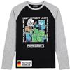 Minecraft Maglietta a maniche lunghe da ragazzo in diversi design Creeper