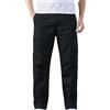 VaiKanhai Chino Pantaloni da lavoro invernali da uomo in cotone Plus Size Pocket Lace Up Solid Pants Pantaloni Tuta