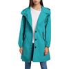 HEONSATI Impermeabile Donna Curvy Trench Antipioggia a Vento Antivento Impermeabile Con Cappuccio Resistente Alle Rughe Sportivo Traspirante Giacca Da Pioggia Leggera Per Escursionismo Viaggi Bianco
