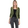 malito more than fashion Malito Blazer nel Basic-Look a Cerniera Lampo Commerciale 6040 Donna