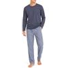 TRAMAS+ Pigiama Uomo in Cotone, Pigiama Uomo Completo Lungo con Maniche Lunghe, 100% Cotone, Comodo e Traspirante -