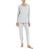 RAGNO Pigiama Donna Lungo Girocollo Cotone Jersey Leggero DT30NQ