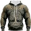 Generic Felpa con Cappuccio da Uomo a Tema scandinavo | Felpa con Cappuccio ispirat | Cappotti E Giubbotti Uomo Firmati Taglie Corte Scuro Autunnali Trendy Fulmini Mettere Basica Stravaganti