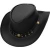 Sidewinder Cappello Outback modellabile Cappello da Cowboy in Pelle Stile Vecchio Stile per Uomo e Donna Western a Tesa Larga Vintage