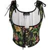 SCARLET DARKNESS Women Renaissance Corset Lace-up Underbust Corset Top Vintage Medieval Bustier