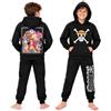 Get Trend One Piece Tuta Bambino e Bambina, Completo Ragazzi, 128-164cm | 2 Pezzi Felpa con Cappuccio con Tasche e Pantaloni Tuta, Morbido e Comodo, Anime Gamer Regalo Bambini