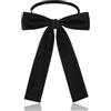 Luckyvestir Papillon occidentale per uomo e donna, nero, in velluto, con nastro di velluto, per costumi uniformi