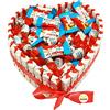 ocballoons Snack Box Kinder Confezione Cuore 75PZ mini assortiti Selezione Bueno Cereali Barrette Cioccolato al Latte Dolci idee Regalo Compleanno San Valentino Pasqua Natale