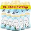 Lenor Profumatore in Perle Bucato Lavatrice, Cotone, 195gr x 6pz | Profumo leggero per il bucato, fragranza Fresco Cotone, dura a lungo