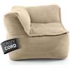 Lumaland Divano modulare "LUMALAND", tipo pouf, con elemento angolare, combinabile, per uso interno, ideale per creare una zona relax