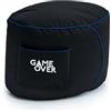 Game Over Sgabello Bean Bag per Video Gaming | Poggiapiedi per Interni e Esterni | Tasche Laterali per Controller | Pouf Poggiapiedi per Divano | Design Ergonomico (Fulmine Ceruleo)