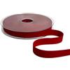 Generico Nastro in Velluto Doppio 15 mm x 15 Metri Colore 07 Rosso