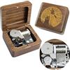 Sinzyo Nightmares Before Christmas La Music Box This Is Halloween Birthday Valentine Music Box Regalo Vintage (Scatola in Legno di Noce)
