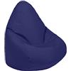 Loft 25 Kids Bean Bag Gamer Chair, Mobili Resistenti all'acqua per Pouf Bambini, Seduta BeanBag per all'aperto e Interno, Design Ergonomico Pouf Poltrona (Bean Bag, Blu Marina)