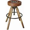 Loberon Sgabello Twist, Marrone |