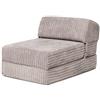 Changing Sofas Divano trasformabile 'Björn' in velluto a coste, ripiegabile a Z in letto singolo