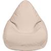Loft 25 Poltrona per bambini, resistente all'acqua, per interni ed esterni, ideale per il soggiorno, resistente e confortevole, design ergonomico per il supporto del corpo (pouf, pietra)