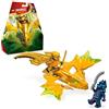 LEGO NINJAGO Attacco del Rising Dragon di Arin, Giochi d'Azione per Bambini e Bambine da 6 Anni in su, Action Figure di Drago Giocattolo da Costruire con 2 Minifigure e Spade Ninja 71803