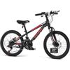 VEVOR Mountain Bike per Strada 21 Velocità per Tutti i Terreni Carico 80 kg | Bicicletta da Montagna, Sospensione Completa, Sella Regolabile, Telaio in Acciaio, Alto Tenore di Carbonio, Freno a Disco