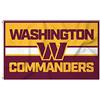 Rico Industries Bandiera NFL Football Washington Commanders Bold 0,9 x 1,5 m, su un lato, per interni o esterni, decorazione per la casa