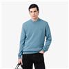 Lacoste Pullover da Uomo con Collo Rotondo Organico Bleu da Uomo
