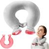 Leikurvo Borsa dell'acqua calda per collo, borsa dell'acqua calda in PVC per collo e spalle e mal di schiena, con soffice (grigio)