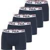 Fila Fila Man Boxer Pack of 5 PCS Boxer Corti Uomo (Pacco da 5)