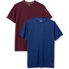 Amazon Essentials T-shirt da Uomo Performance Tech Traspirante per Corsa e Palestra (Disponibile in Taglie Forti), Confezione da 2