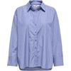 ONLY Rhinest Shirt Onloregon Alva LS Noos Wvn-Maglietta con Strass Donna