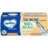 Mellin Omogeneizzato Salmone 100% Naturale, 2x80g
