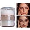 Generic Polvere scintillante per il viso: polvere di illuminazione, trucco modulare di radianza | Polvere schiumosa schiumosa per il corpo, illuminante carnagione, lucentezza naturale, consistenza,