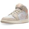NIKE Scarpe Air Jordan 1 Mid Se (GS) Codice HQ5879-100 Bianco Ragazza