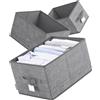 Scatole Portaoggetti Pieghevoli Set di 3 50 x 30 x 30 cm Organizer Armadio 2