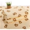 Morbuy Traverse Letto Anziani Bambini Lavabili Impermeabile Riutilizzabili Assorbente Traversa Letto Singolo Matrimoniale per Incontinenza, Carino Coprimaterasso (Orso,100x150cm)