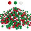 CATASTRBT 1000 Pezzi Mini Pon Pon Natalizi Ponpon Natale Colorati Piccoli