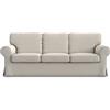 MASTERS OF COVERS Copridivano Ektorp 3 Posti, Poliestere Beige Perlato | Compatibile con IKEA Ektorp 3 posti. Solo fodera, divano non incluso. Poliestere, realizzata a mano.