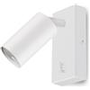Maclean Applique MCE369 GU10 con interruttore Max. 40W | design moderno per soggiorno, camera da letto e corridoio | 55x100 millimetri (Bianco, con lampadina bianco neutro da 7W)