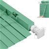 Generico Persiana alla Veneziana in Alluminio, 40 60 70 80 90 100 110 130 150 160 180 215 cm Fissaggio a Soffitto Incluso, Protezione dai Raggi UV, Design Moderno(Green-3)
