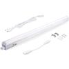 da LIGHT Lampada da incasso a LED da cucina, 8 W, 42,5 cm, 850 lm, 3000 K, luce bianca calda, per cucina, armadio, espandibile tramite sistema a incastro