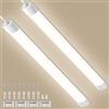 wowspeed Plafoniera LED 90cm 30W 3600LM, Luce LED da soffitto bianco freddo 4500K, Illuminazione LED per garage, Tubo LED, Barra LED impermeabile IP65 per Cucina Officina Garage Ufficio 2Pcs